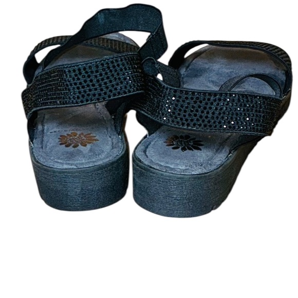 Yellowbkx Black Embellished Sandals - Picture 5 of 9